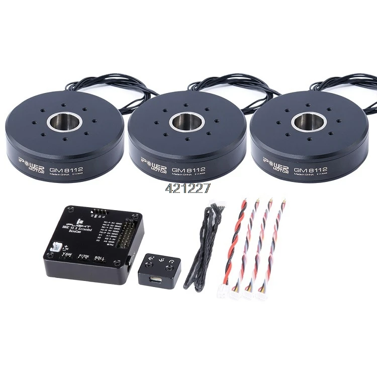 

Iflight Ipower AlexMos 32 BIT Extended BGC with GM8112 Brushless Motor Large torque Combo Set For Big Size Gimbal Camera 5-6kg