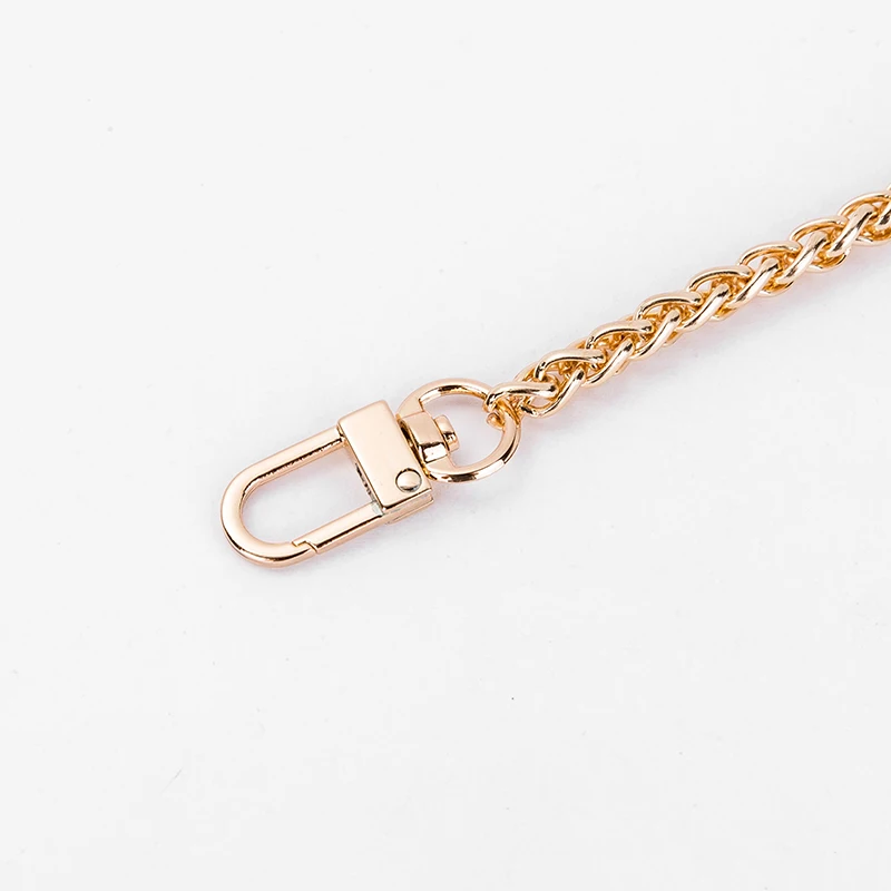 Chain accessories DIY non-fading chain female diagonal shoulder strap chain high-end oblique gold metal flat chain