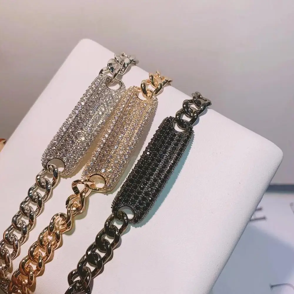 HIBRIDE العصرية الجديدة أساور الموضة للنساء حساسة ربط سلسلة خرز سوار سوار Charm البوهيمي الشاطئ مجوهرات B-89