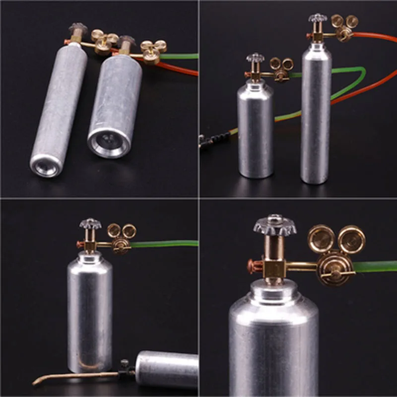 

1/18 Car Model Repair Scene Accessories Simulation Alloy Cylinder Acetylene Cylinder Gas Pump Oil Drum Repair Tool Toys