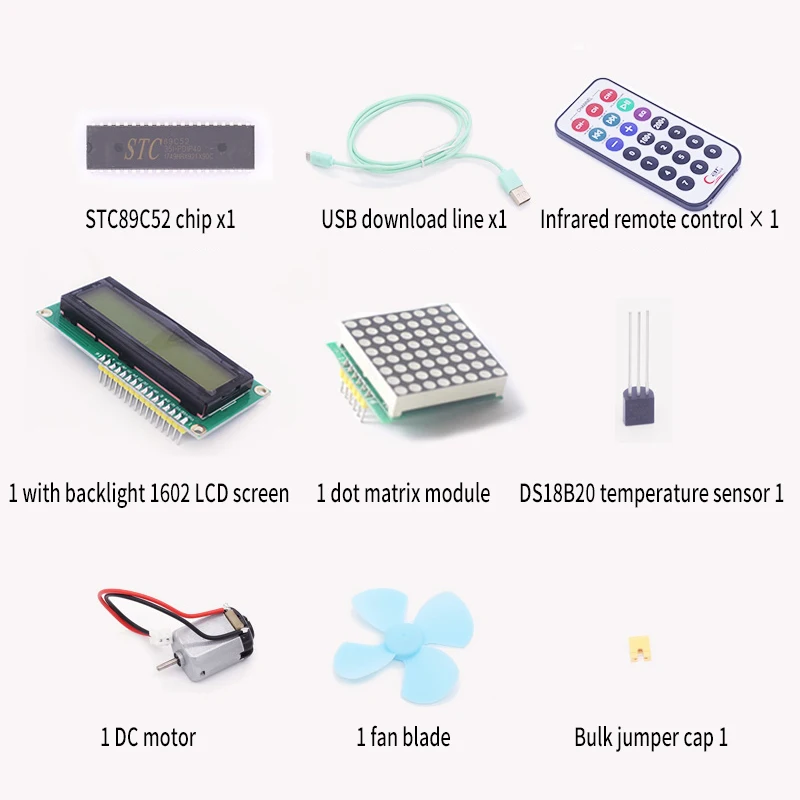 51 MCU Development Board 51 MCU Learning Board Kit 51 MCU Experiment Board