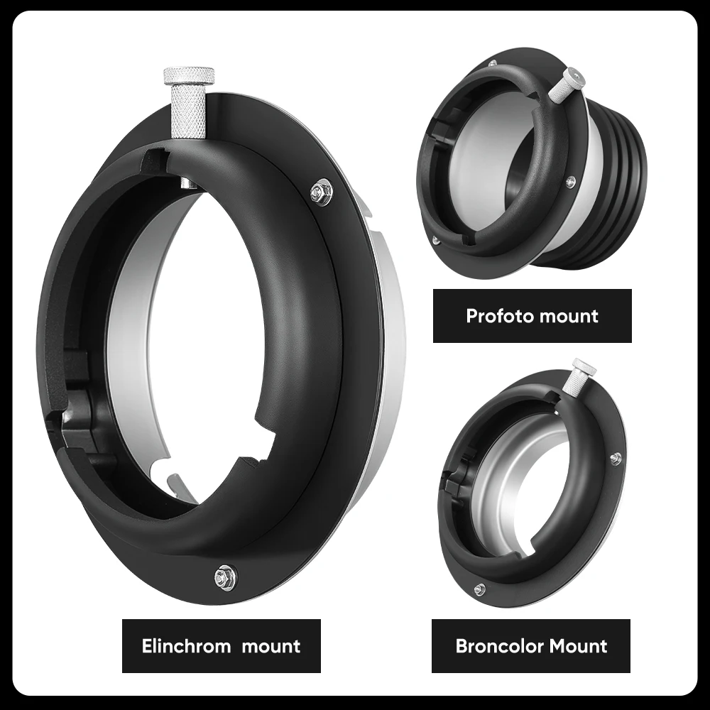 Elinchrom Mount to Bowens Elinchrom to Bowens Mounts Ring Adapter for Softbox Flash Bracket Photography Light Photo Accessories