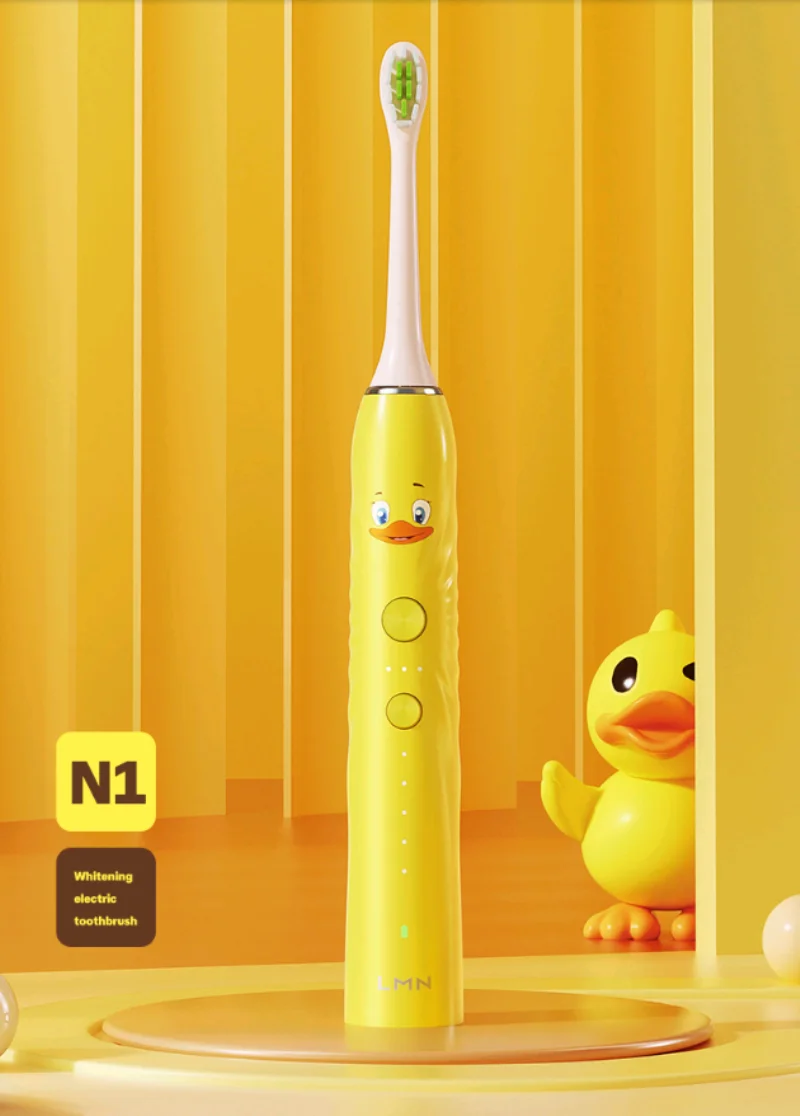 Lmn sonic escova de dentes elétrica para crianças ultra sonic automático atualizado usb recarregável à prova dn1 água escova de dentes (n1)