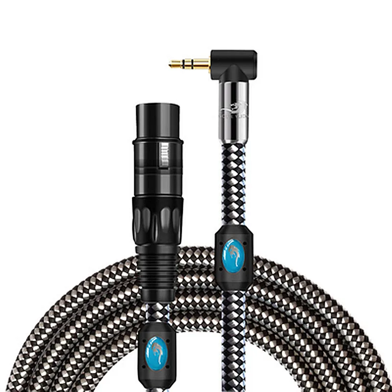 

XLR Female to 3.5mm Male Stereo Microphone Audio Cable for Camcorders DSLR Cameras Computer Recording Device Shielded Cords