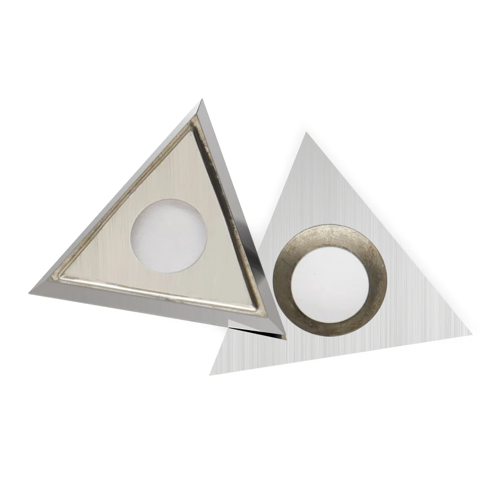 카바이드 인서트 커터 블레이드, 목공 표면 그루브 헬리컬 대패 커터 헤드, 22x19x2.0mm, 10 개, 3 엣지
