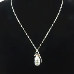 1Pc Vintage Steampunk Grenade Pendant Women Necklaces Making Trendy Hip-hop Men Grunge Rock Daily Wear Collares Jewelry Bijoux