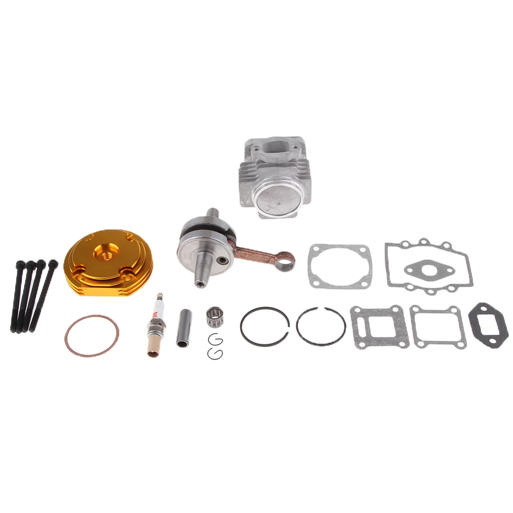 44mm Big Bore Top End Cylinder Rebuild Kit Piston For 49cc 2-Stroke engine mini dirt bike Pocket ATV Cylinder Piston Gasket Top