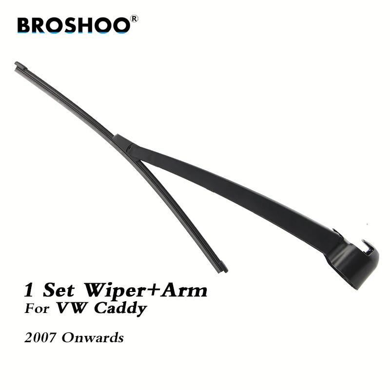 Braço traseiro do limpador do pára-brisas da lâmina de limpador do carro de broshoo para volkswagen caddy hatchback (2007-) 405mm, estilo do automóvel do pára-brisa