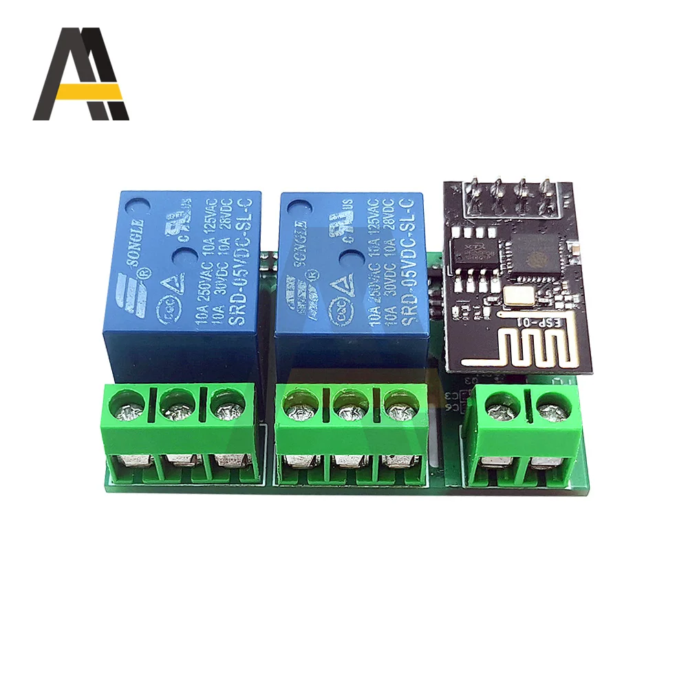 ESP8266 ESP-01/01S 5V DC WiFi Relay Module Double Channel ESP01 ESP-01 Wireless WIFI Module for Things Smart Home Remote Control