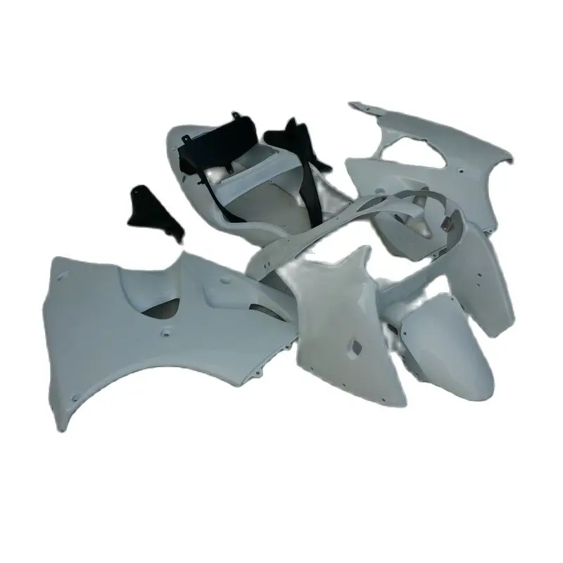 

Plastic Racing Injection Molding Bodyparts for Kawasaki Ninja ZX6R fairing kit 2000 2001 2002 white black set zx6r 00 01 02 YH08