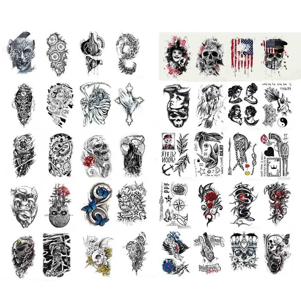 

1/6 Scale Accessories Tattoo Stickers Water Stickers Fashion Street Style For 12' Action Figure Body Accessory Toys Display