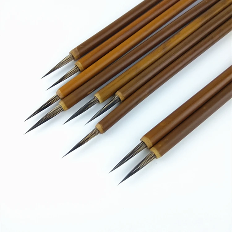 Chinese Calligraphy Brush Slender Shou Jin Ti Liner Line Watercolor Detail Eye Chinese painting Brush Pen Chinese Study Supplies