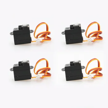 디지털 나노 서보 DIY 미니 고정익 스티어링 기어, 90 도 JST 1.0mm 1.25mm 듀폰, RC 항공기 드론 DIY 부품, 4 개, 2g