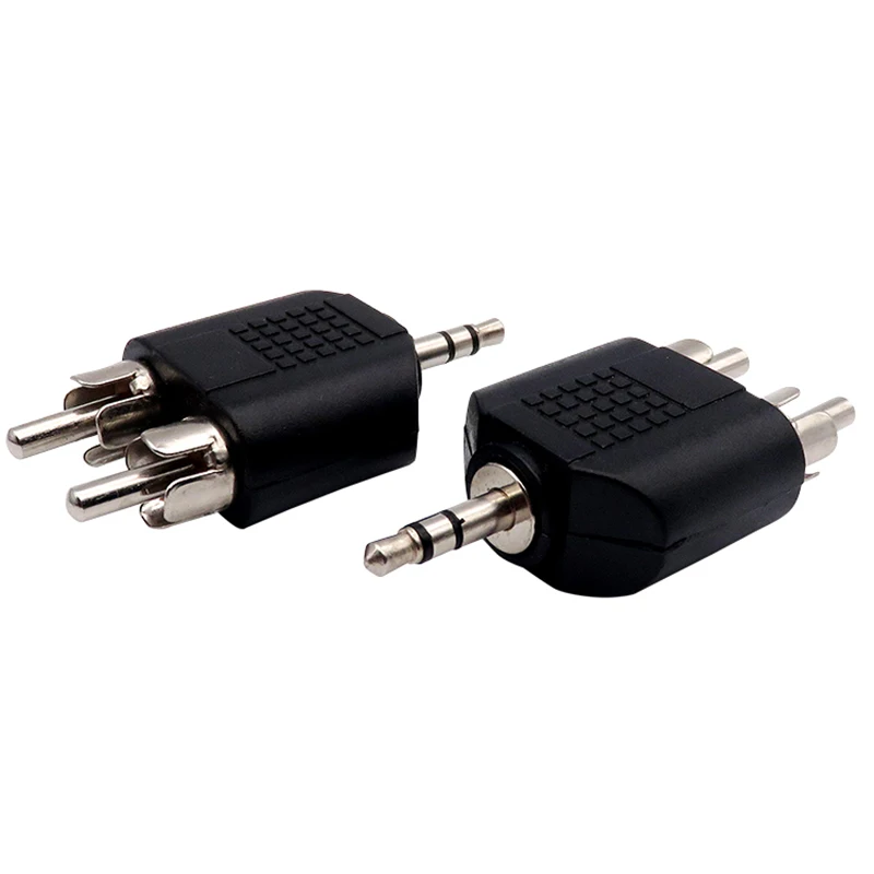 Аудио адаптер 3,5 мм на 2 RCA штекер 3,5 штекер на 2 RCA штекер аудио стерео разъем конвертер аудио 2 RCA штекер аудио разъем
