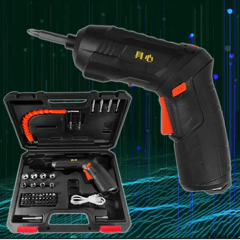 

4.2V Electric Screwdriver Multifunction Rechargeable Lithium Battery Screwdriver 5/15/31/48PCS Electric Drill Screwdriver Set