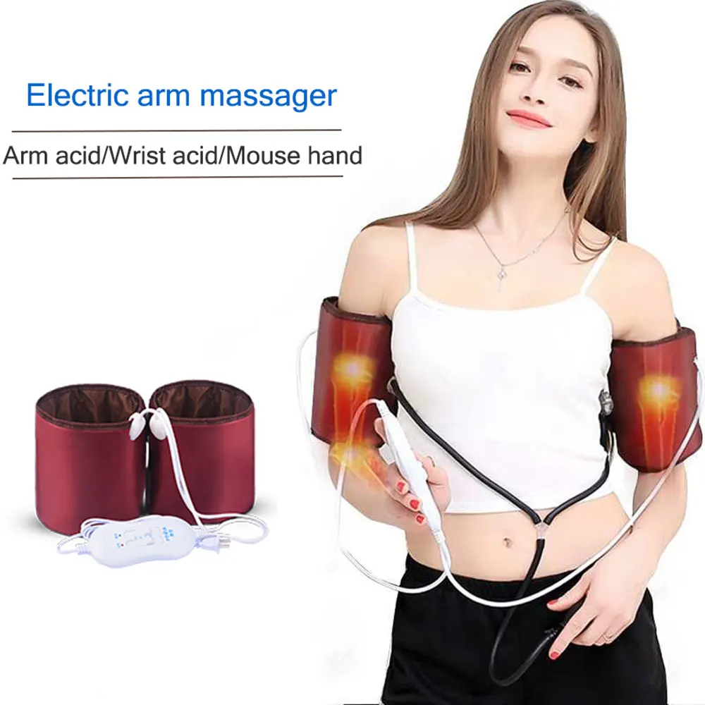 

Arm Massager Electric Hand Wrist Elbow Joint Pain Device Vibration Heating Kneading Massager Household Massage Therapy 220V