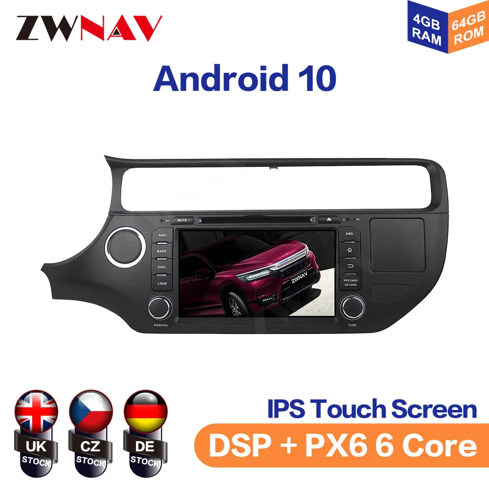 Android 10 64GB Car GPS Navigation Car CD DVD Player For KIA K3 2015+ Auto Stereo Radio Car Head Unit Multimedia Player PX5/PX6