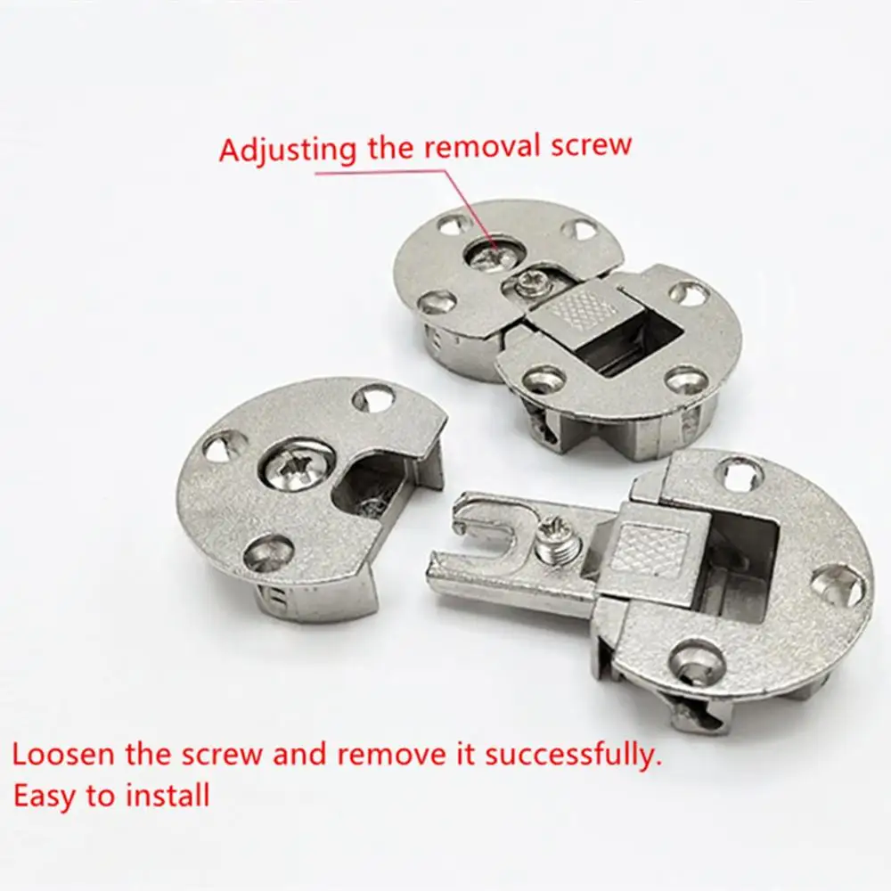 Semi-circular double cups up and down the door flat 180 degree pirated folding hinge hinge cabinet hidden concealed hinge