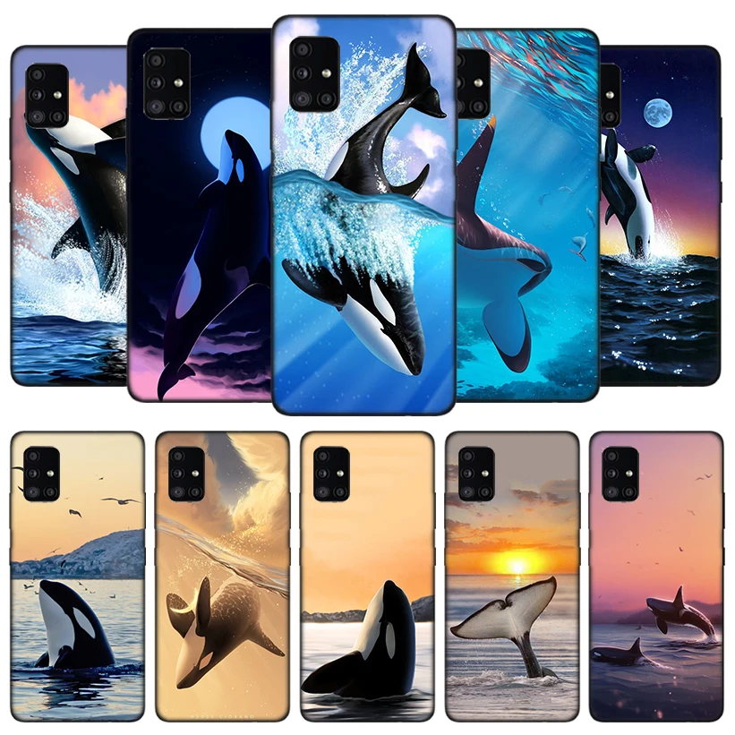 Sea Orcinus Orca Case Coque For Samsung Galaxy A52 A72 A71 A51 A41 A31 A70 A50 A40 A30 A20E A10 A6 A7 Phone Shell Cover