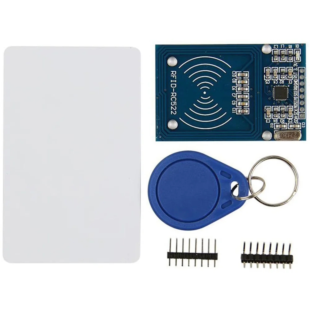 Mifare-Kit de tarjeta de inducción RFID MFRC-522 RC522 RF IC, módulo con tarjeta blanca S50 y llavero para Arduino Raspberry Pi