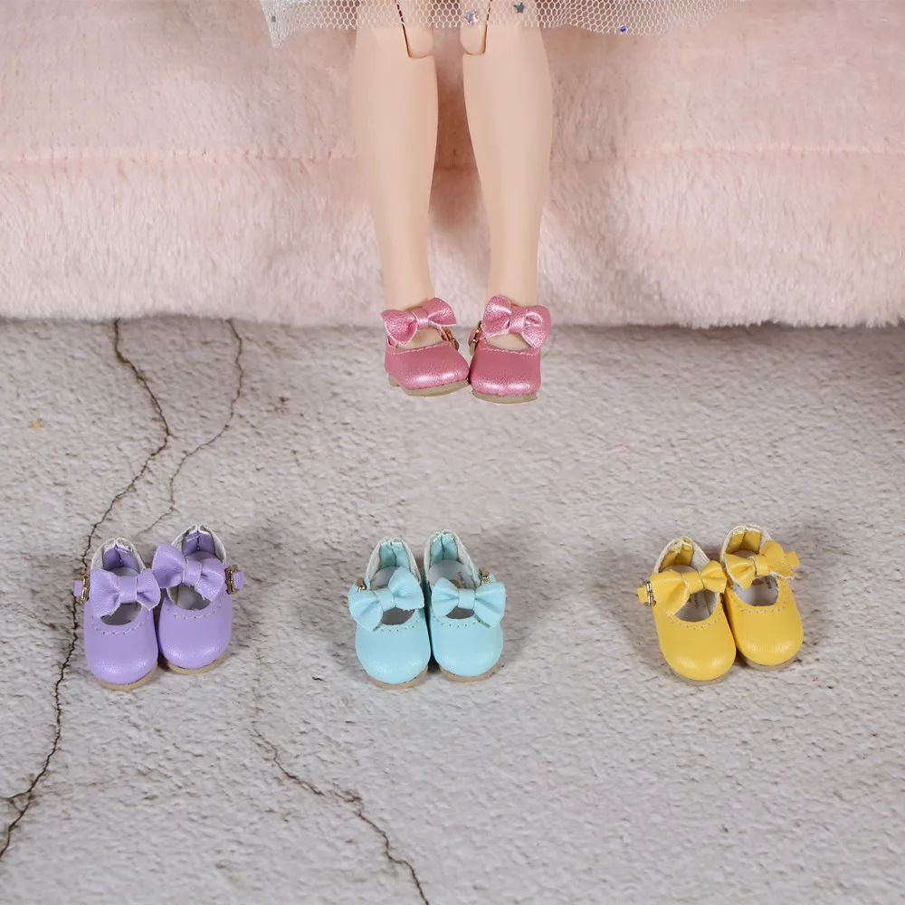 Blyth doll Macaron bow shoes four different colors can be choosing Vintage Neo 1/6 BJD