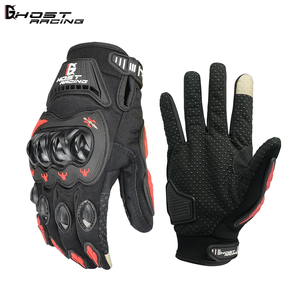 Gants de moto pour hommes, gants d\'équitation, antichute, pour course de moto, respirant, pour vélo de montagne, équipé d\'un écran tactile