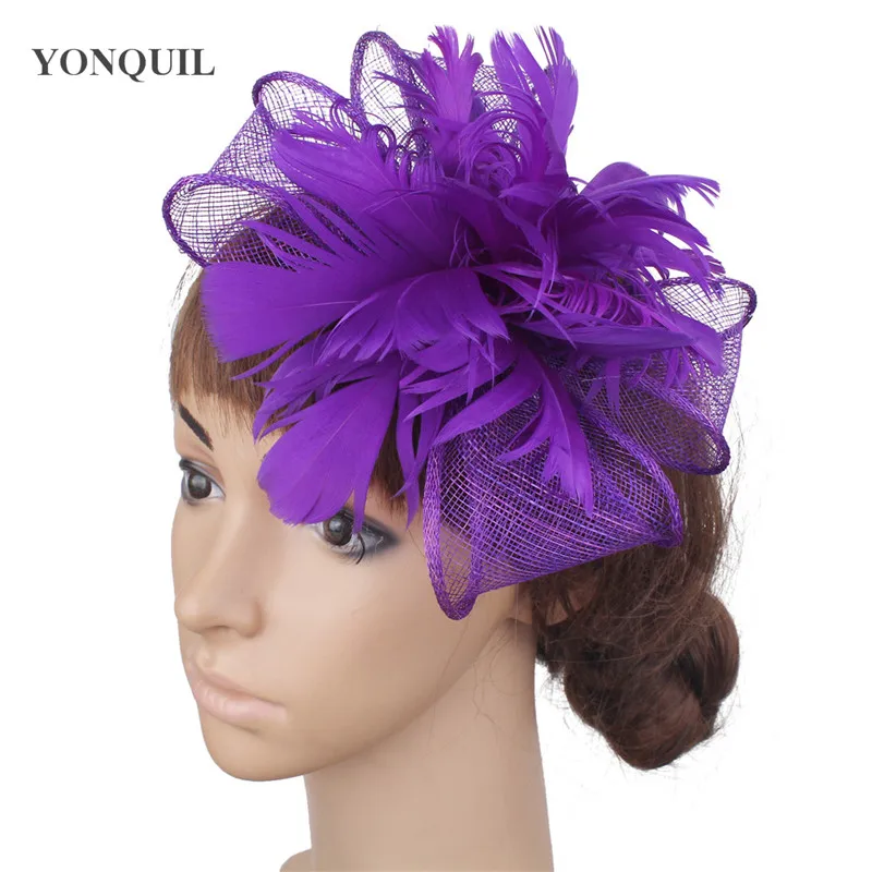 

Cocktail Wedding Bride Headwear Elegant Ladies Wedding Fascinator Hat Hair Pin Mesh Hair Accessories For Occasion Headdress