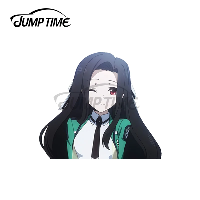 JumpTime 13 x 5.3cm Saegusa Mayumi The Irregular at Magic High School Peeker Decal Windshield VAN Laptop Car Sticker Personality