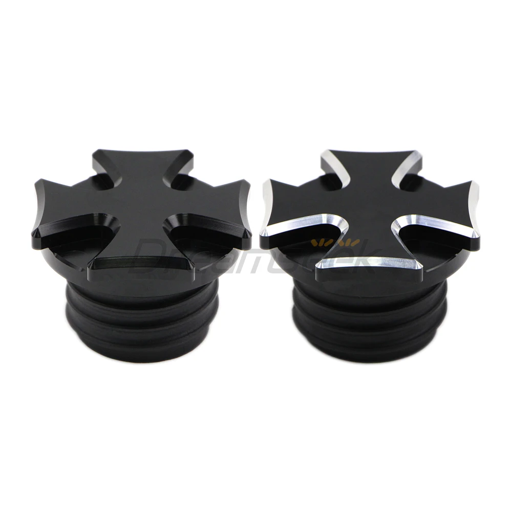 Vented Fuel Gas Tank Cap for Harley Touring Road King Dyna Super Glide King Motorcycle Right-hand Thread Gas Tank Cap Oil Cover