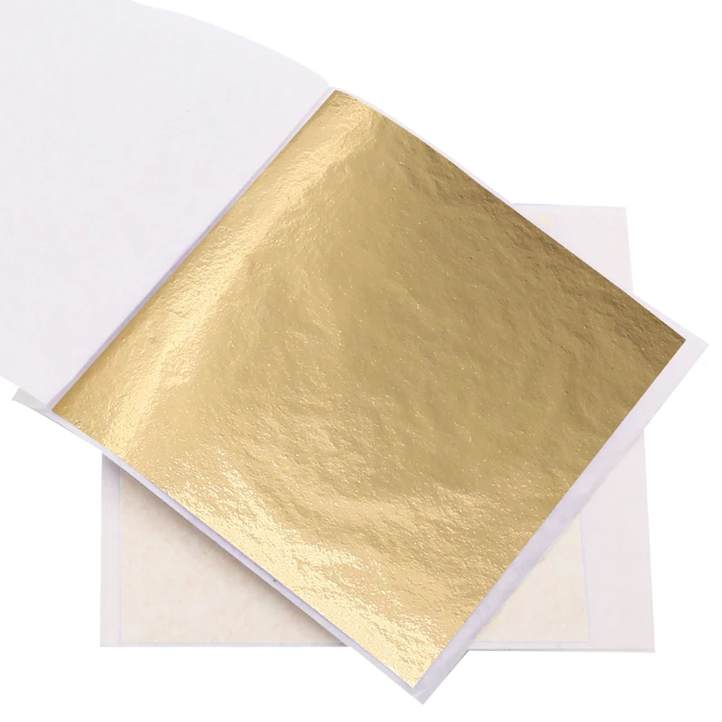 Imitation 8cm*8.5cm/13cm*13.5cm Taiwan Gold Leaf A Gold Foil Paper for Art Craft Wall Furniture Statue Photo Frame Decoration