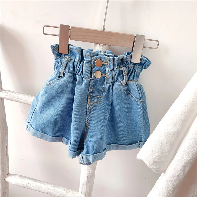 2024 Girl Summer  Kids Children Fashion Hot Jeans Denim Shorts Three Colors image 4