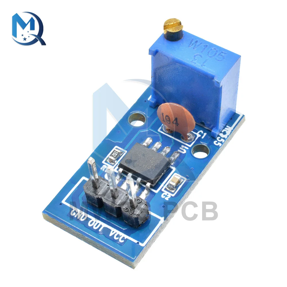 5V-12V NE555 Adjustable Resistnce Frequency Pulse Generator Module 1 Channel Single Output Module For Arduino Smart Car