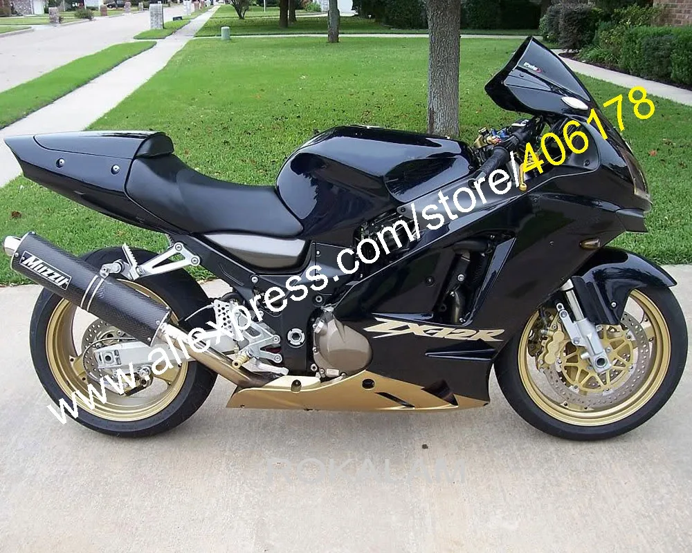 

Golden Black Fairings For Kawasaki Ninja ZX-12R ZX 12R 2002 2003 2004 2005 2006 ZX12R ZX-12R ABS Fairing (Injection Molding)