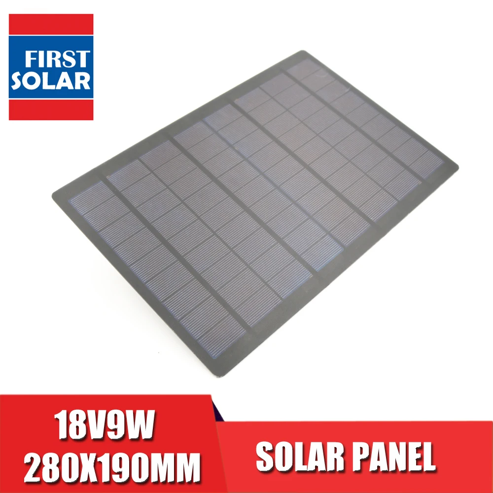 18V9W Solar Panel Polycrystalline Silicon Standard Epoxy DIY Battery Power Charge Module Solar Cell Mini