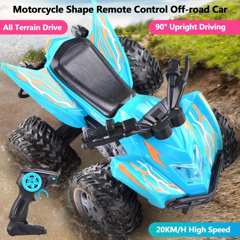 2.4G 4WD High Speed Remote Control RC Stunt Motorbike Deformation RC Stunt Car Drift Racing Motorbike RC Motorcycle Boy Toy Gift