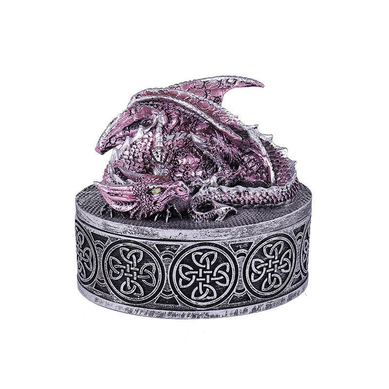 Jewelry Box Resin Dragon Crafts Jewlery Organizer Storage Jewelry Boxes and Packing