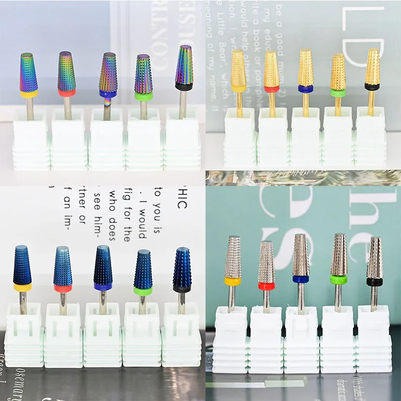 

1pcs Tungsten Milling Cutter Nail Drill Bit Xf-f-m-c-xc-xxc-3xc Manicure Drills Pedicure Mill Bits Machine Files Nail Art Tools