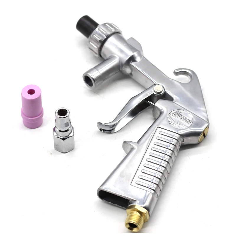 Sandblaster Feed Blast Spray Gun Sandblasting Gun Abrasive Tool Ceramic Nozzles Tips Kit Pneumatic Tools