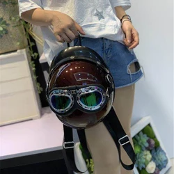 Personalisierte Helm Design Frauen Rucksäcke Kreative Hiphop Schulter Umhängetaschen Chic Reise Zurück Packs für Mädchen Y2K Sac 2022