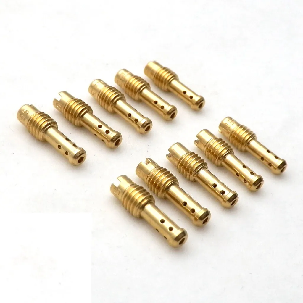 10pcs/lot Motorcycle Carburetor Hex Type Main Jets Idle Pilot Jet for MIKUNI VM/TM/TMX AX100 Carburetter