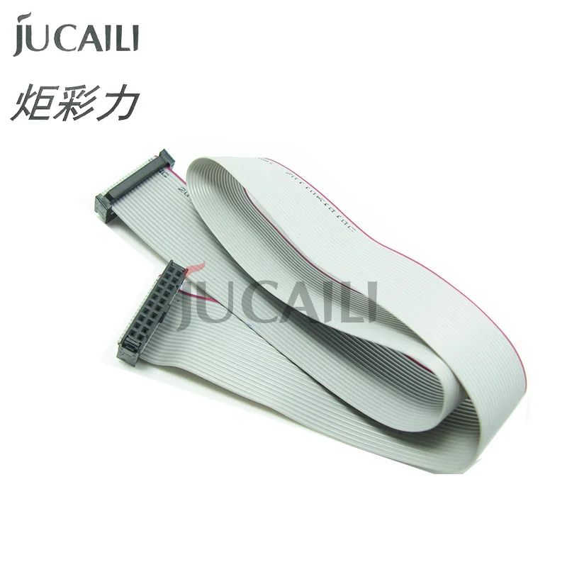 Jucaili 10pcs inkjet printer data cable 34 pins konica 512 printhead cable for allwin human flora infiniti inkjet printer