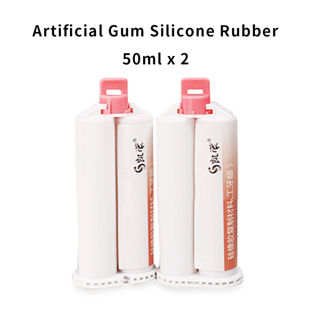 Dental Gum Silicone Rubber Impression Gingiva Reproduce Copy Soft Clear Base Type Lab Laboratory Dentistry Denture Processing