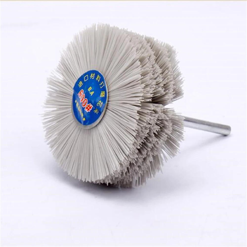 Woodworking Polishing Wear-resistant Brush Nylon Abrasive Wire Polishing Brush T-shaped Wood Carving Polishing Tool Set 7pcs