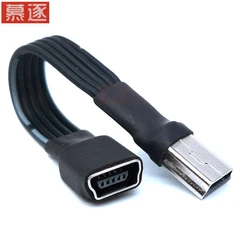 10CM 90 stopni 4 kąt mini USB żeńskie do Mini B 5 Pin Adapter kabla ze złączem męskim 50CM 100CM