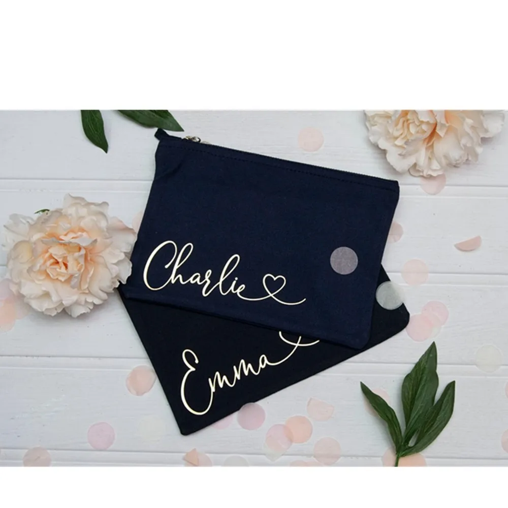 Personalised Bridesmaid Makeup Bag, Hen Night maid of honor  Make Up Bag  mother of the bride  Gifts, Wedding make up pouches