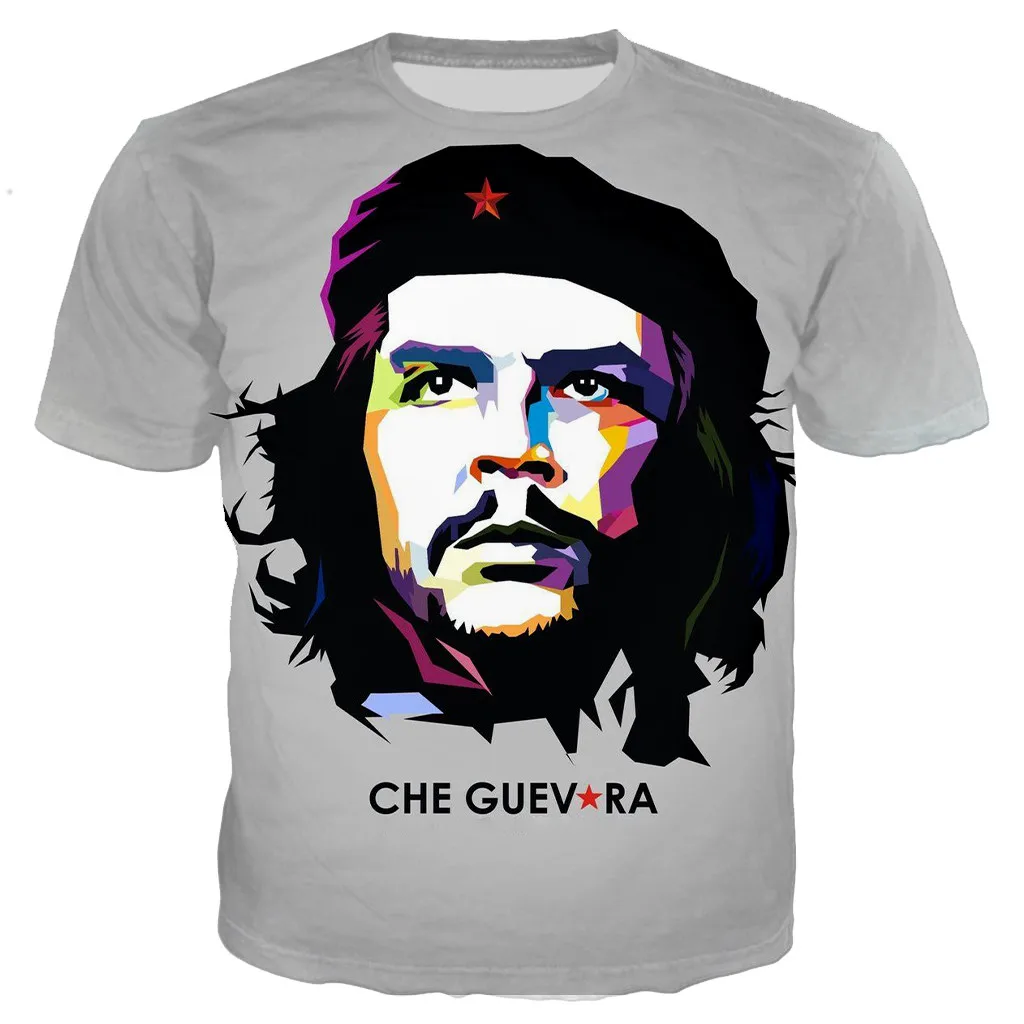 

Футболка Che Guevara для мужчин и женщин, крутая Повседневная стильная уличная одежда с 3D принтом Че Гевара, модные топы