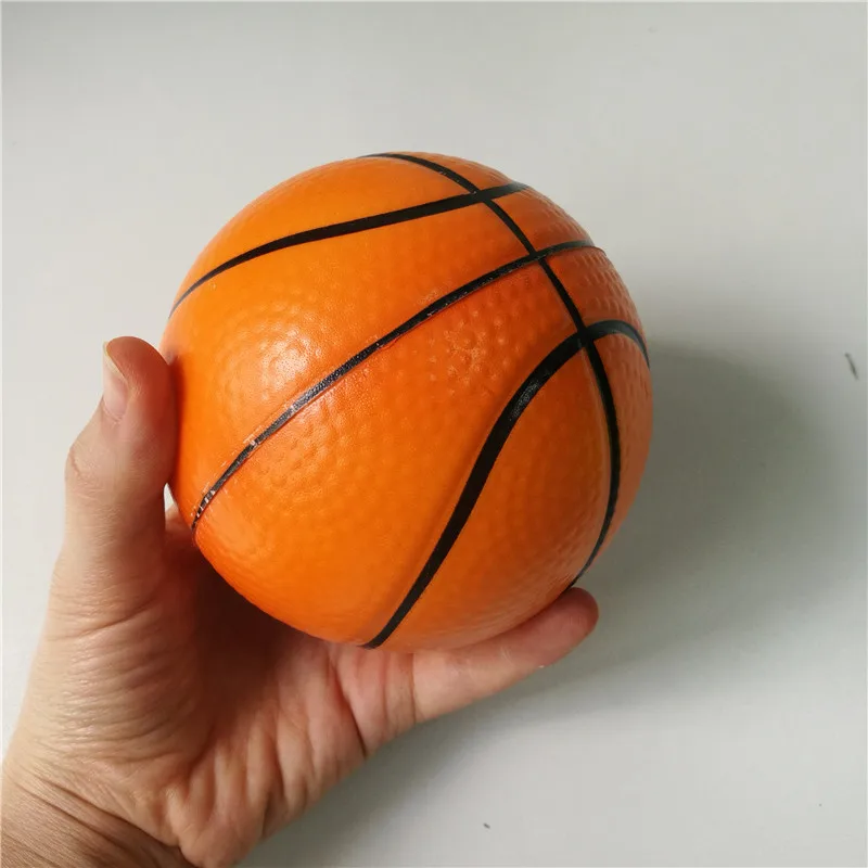 Bolas de estresse de espuma de 10cm brinquedo de futebol basquete tênis de beisebol bebê brinquedos macios para crianças