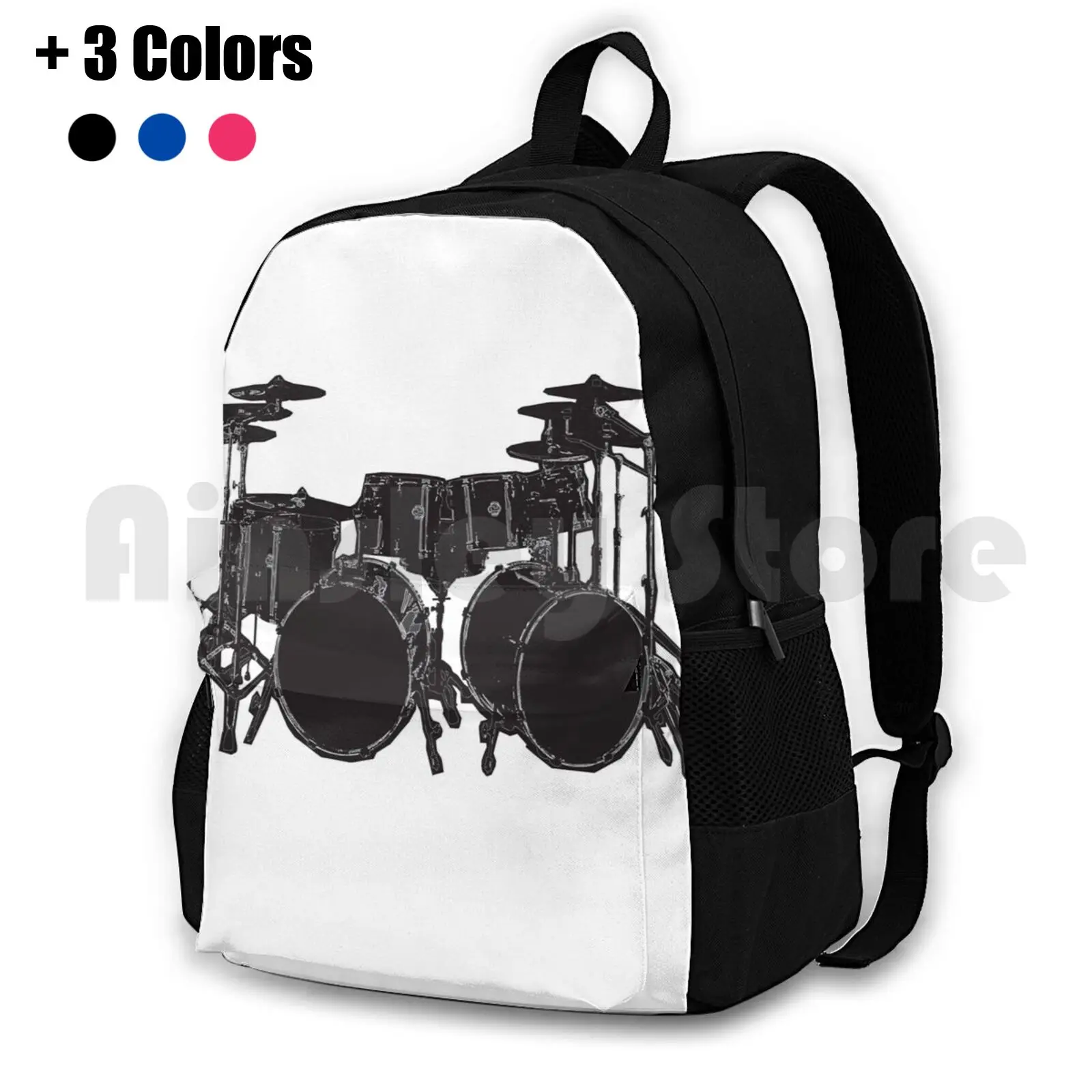 Drum Kit Outdoor Hiking Backpack Waterproof Camping Travel Drums Drum Kit Drummer Music Drum Drum Sticks Play Drums Bands Play