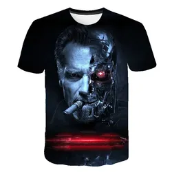 New Terminator Series T800 Dark Fate 3D Printed T-shirt Comic Character T-shirt Summer Harajuku Style T-shirt Top Men's Casual