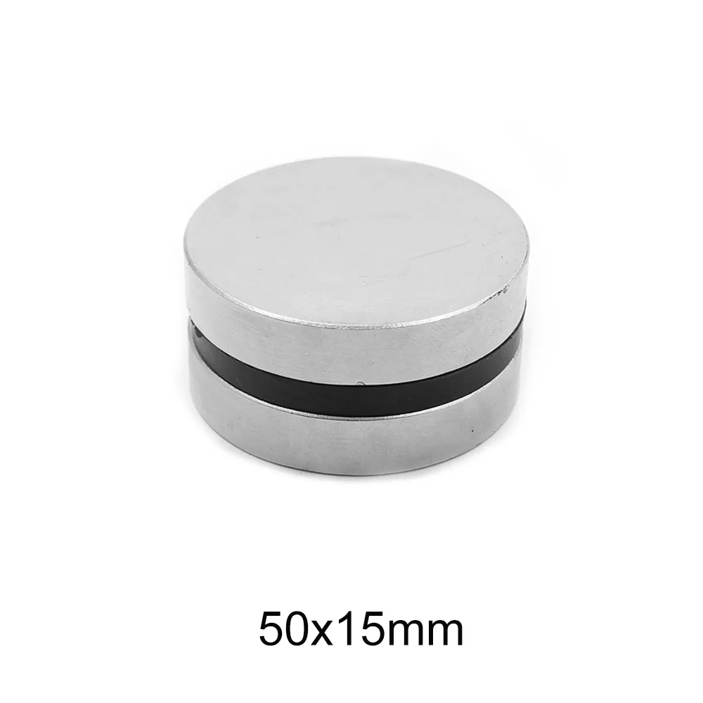 1/2 Chiếc 50X15 Đĩa Mạnh Nam Châm Mạnh Mẽ 50Mm X 15Mm Lớn Vòng Nam Châm Neodymium 50X15Mm N35 Vĩnh Viễn Nam Châm Đất Hiếm 50*15